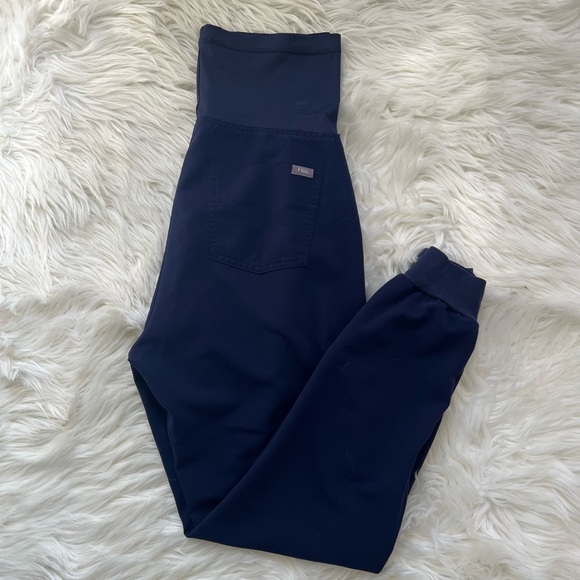 FIGS Zamora Maternity Scrub Pants – Navy Blue | Size Small - Picture 5 of 9